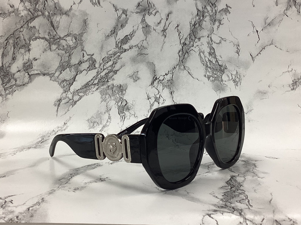 Oversized Versace Inspired Sunglasses - Closet Space