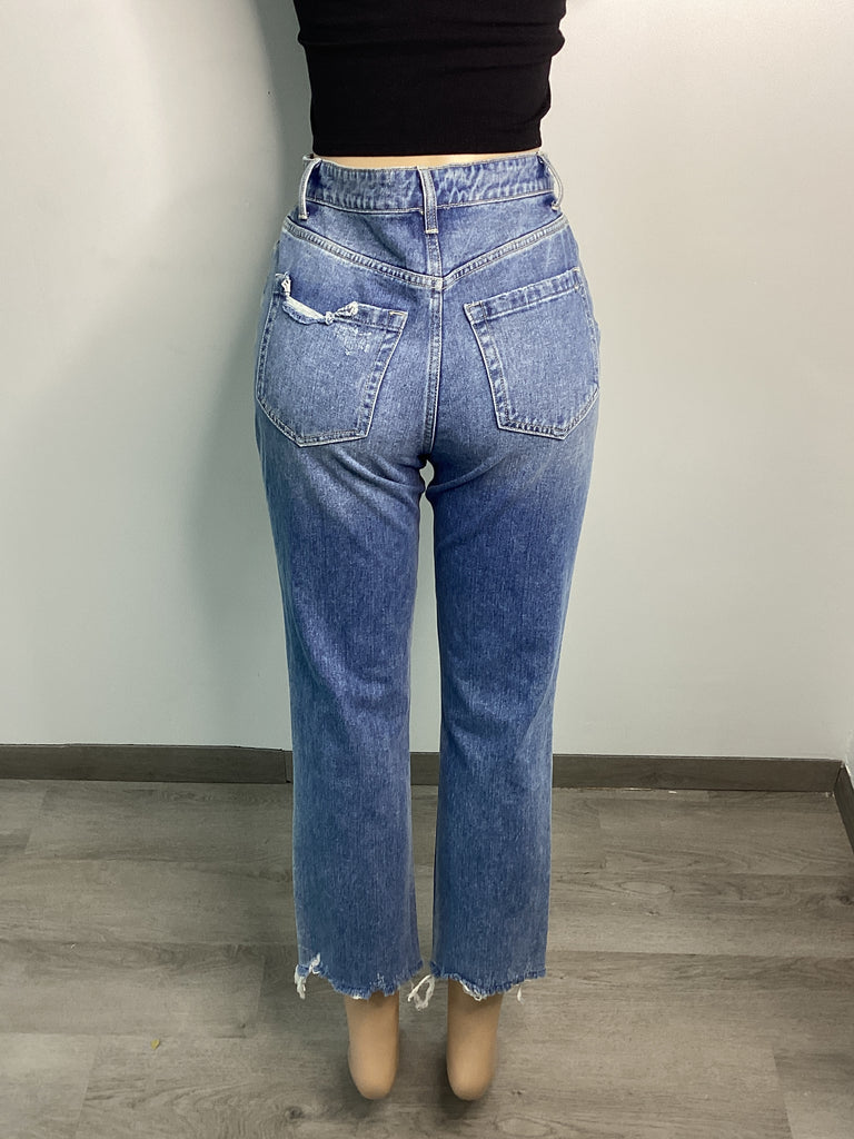 Super High Rise Straight Denim Capri - Closet Space