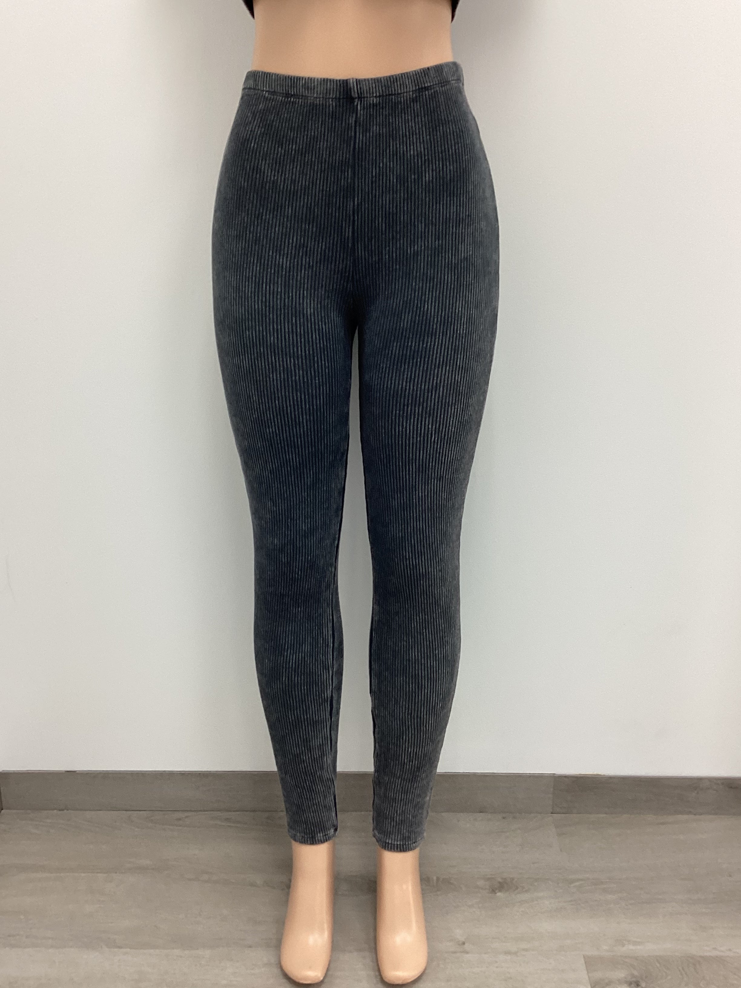 2 Piece Ribbed Mock Neck Top and Legging Set - Closet Space