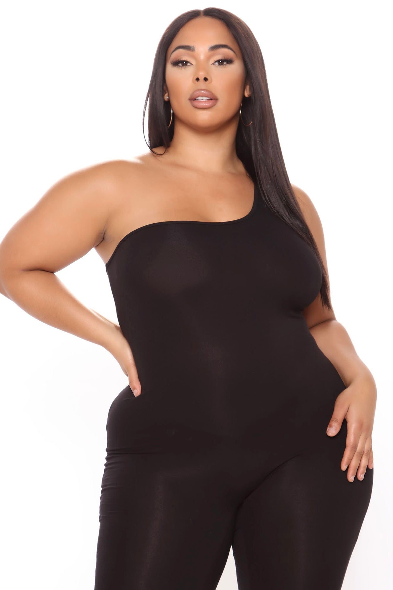 Curvy - One Shoulder Jumpsuit - Closet Space