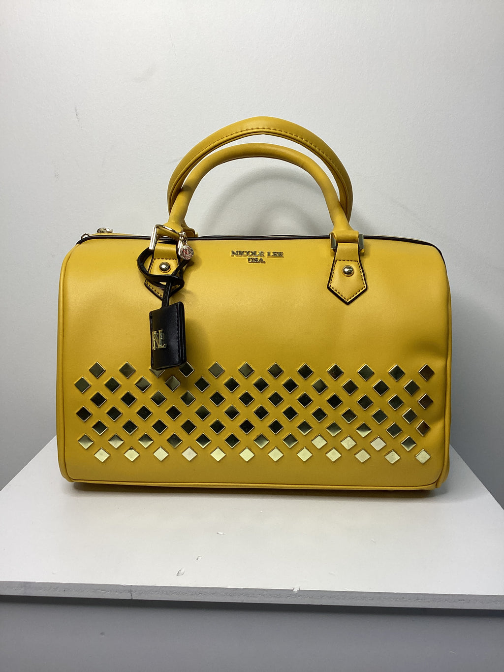Nicole Lee Leather Gold Accent Handbag - Closet Space
