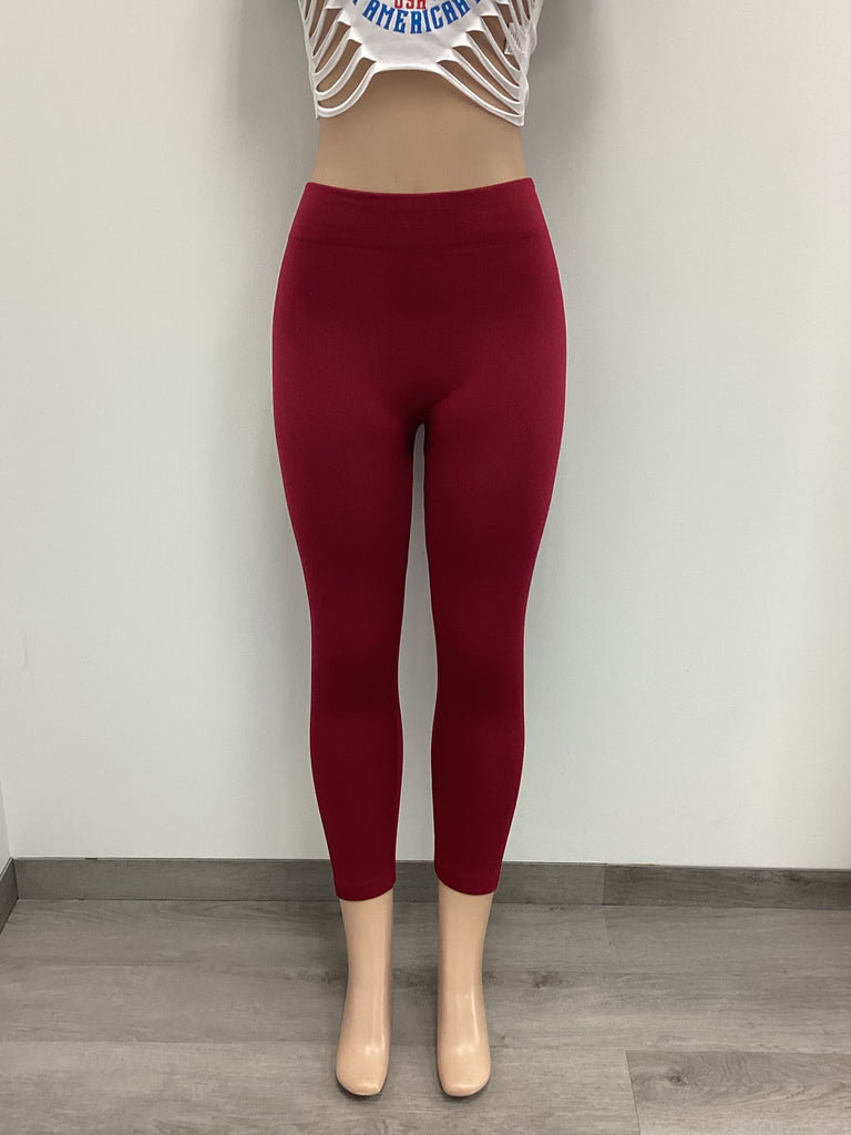 Lightly-Lined Banded Leggings - Closet Space