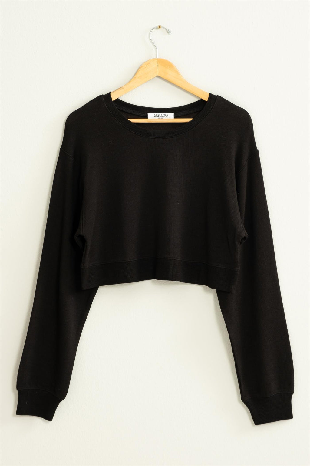 Long Sleeve Crop Boxy Sweatshirt - Closet Space