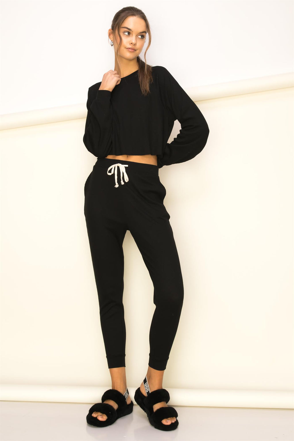 Thermal Raglan Knit Miss Cozy Top - Closet Space