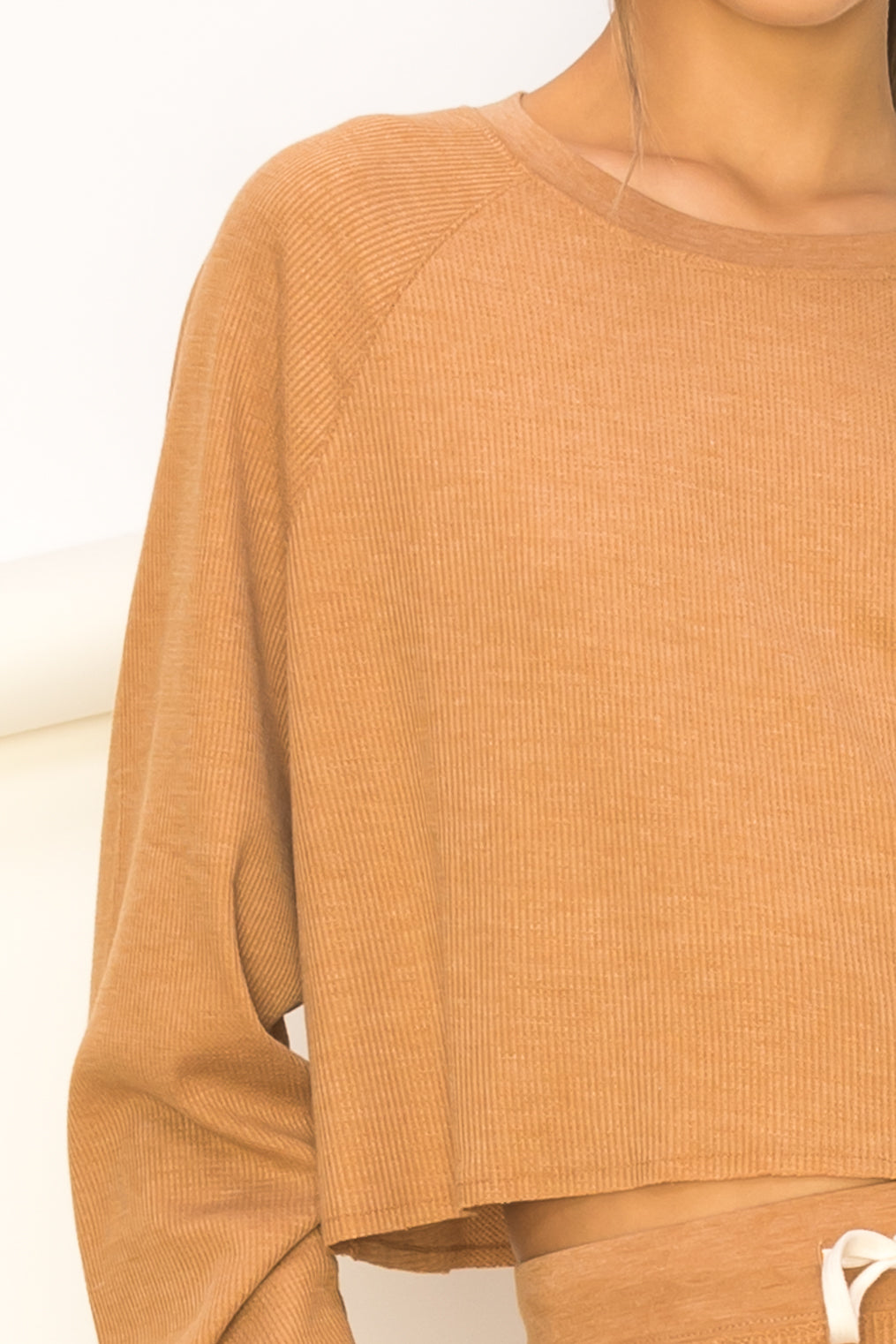 Thermal Raglan Knit Miss Cozy Top - Closet Space