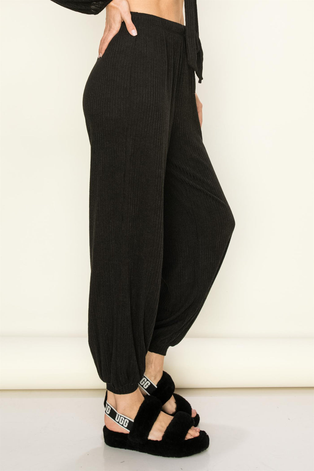 Cozy Ribbed Knit Jogger Pant - Closet Space
