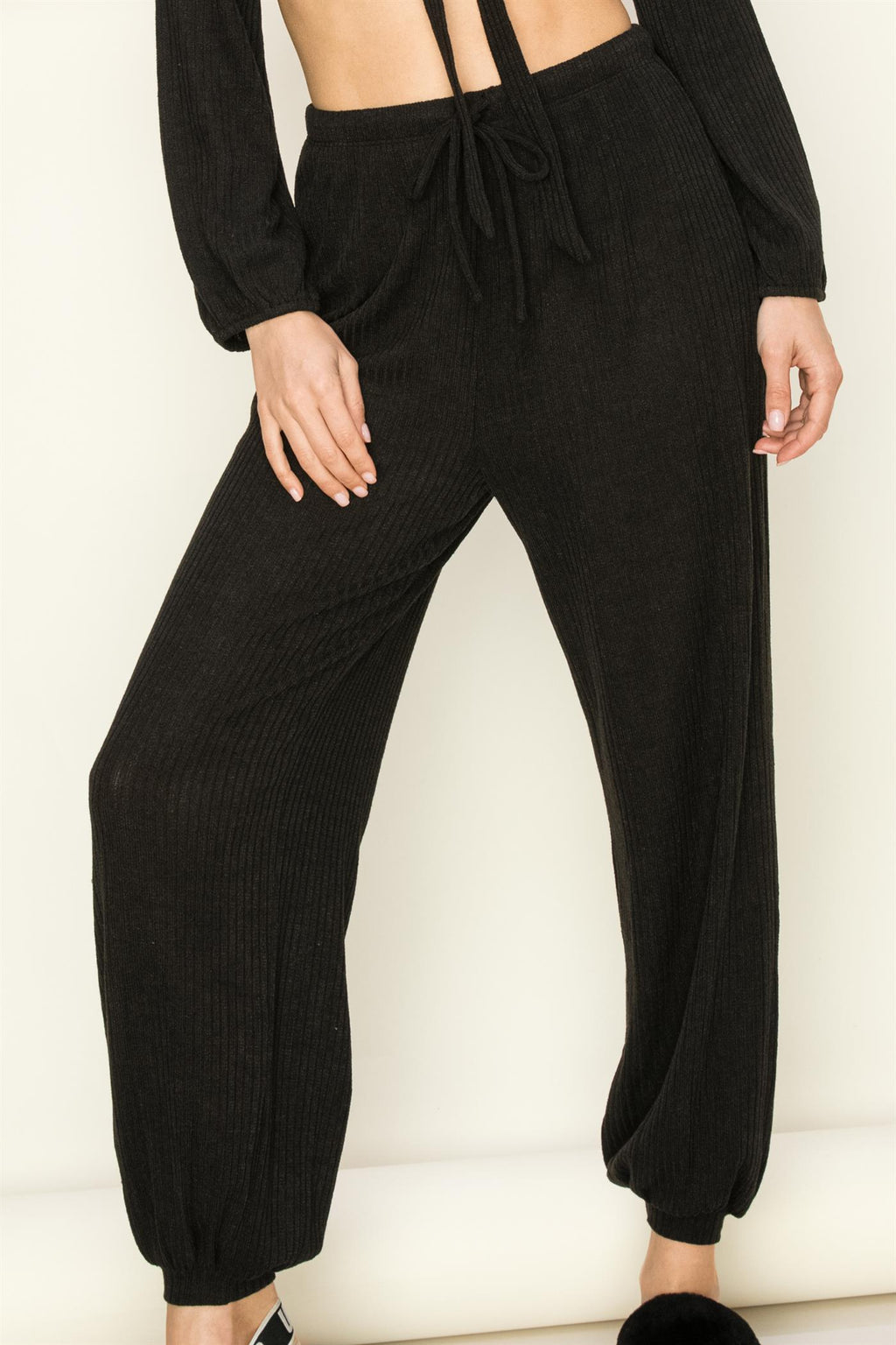 Cozy Ribbed Knit Jogger Pant - Closet Space
