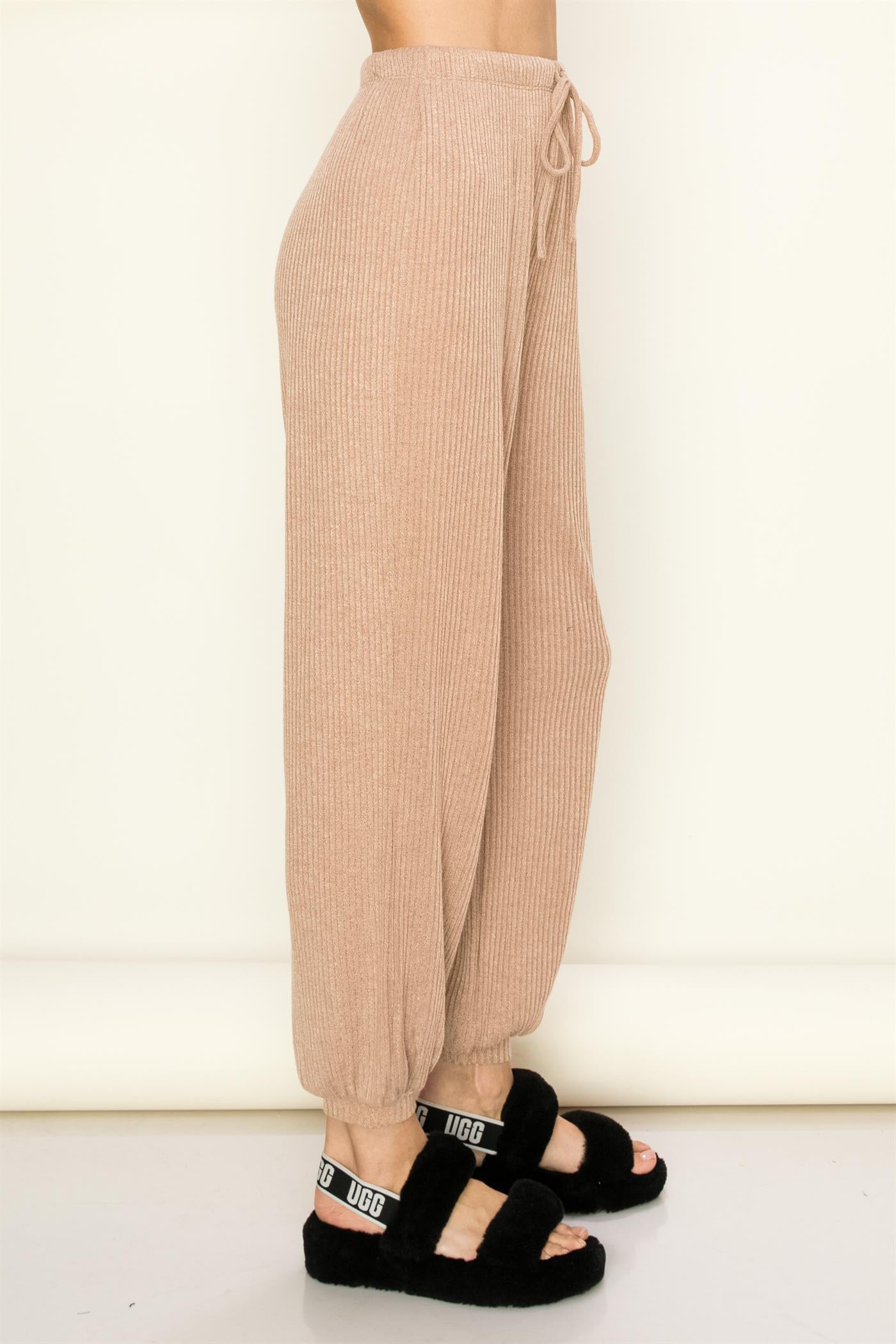 Cozy Ribbed Knit Jogger Pant - Closet Space