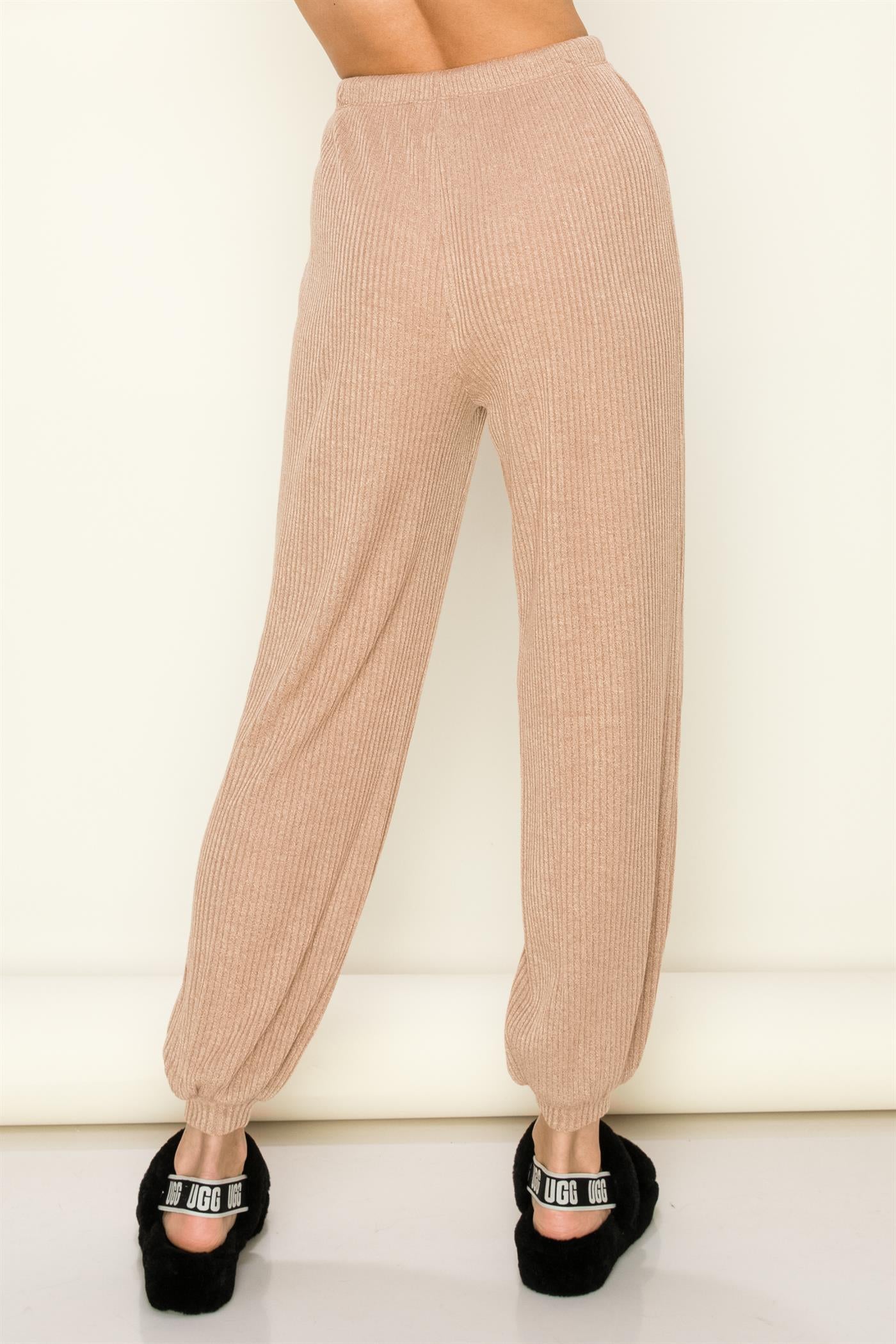 Cozy Ribbed Knit Jogger Pant - Closet Space