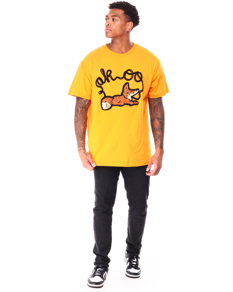 AKOO Embroidered Rewind Knit T-shirt - Closet Space