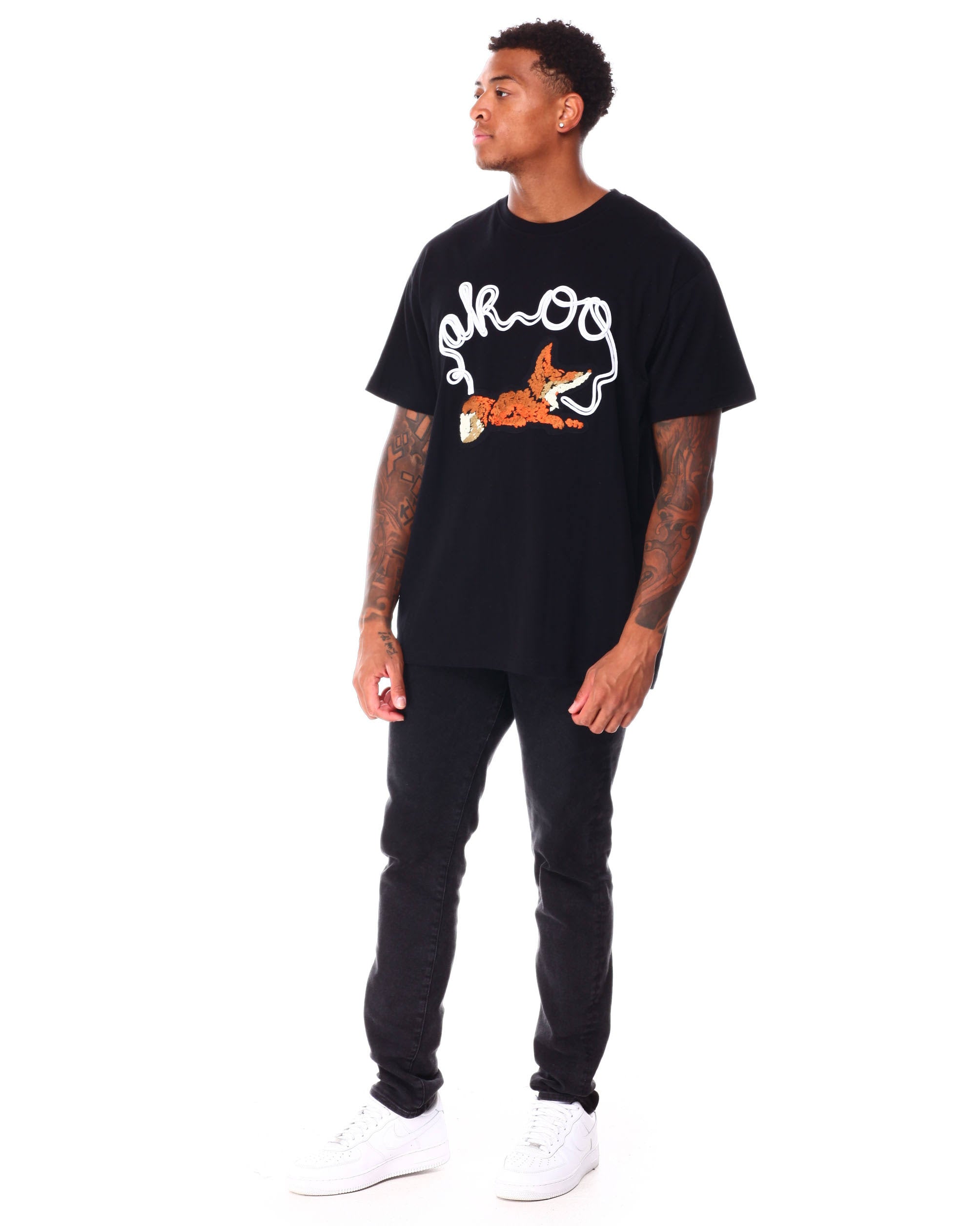 AKOO Embroidered Rewind Knit T-shirt - Closet Space
