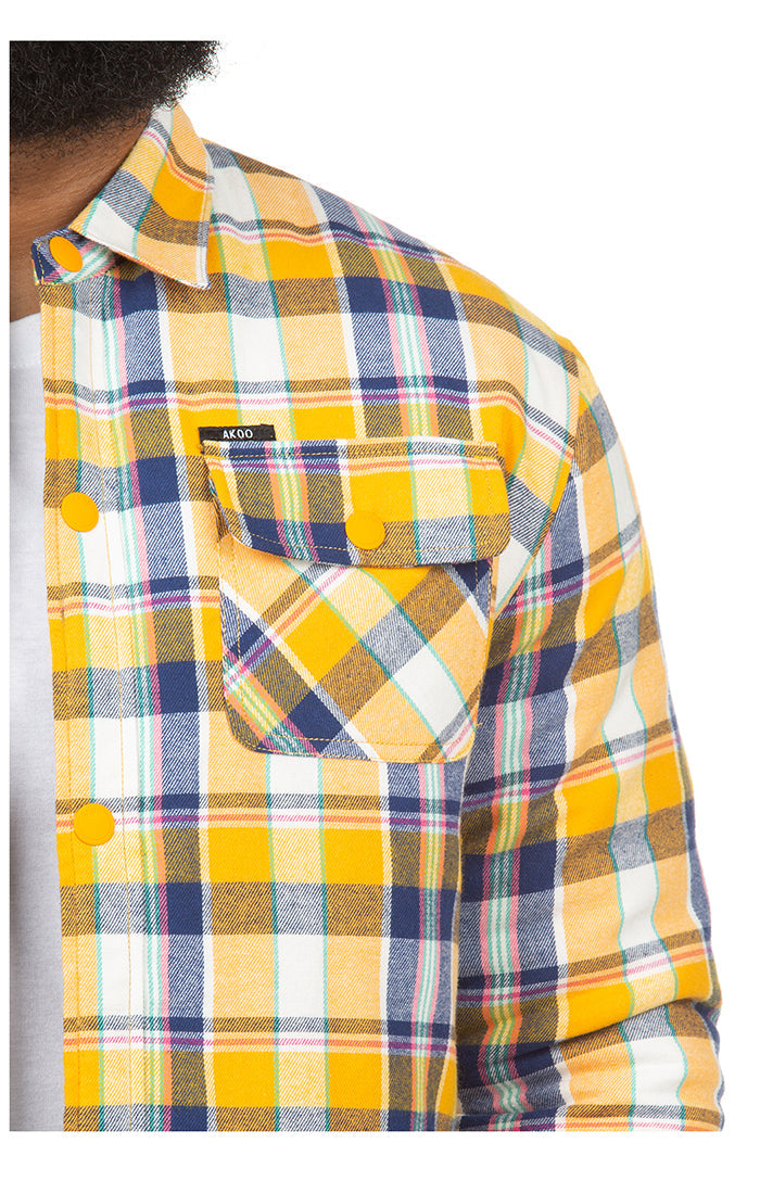 AKOO Twisted Woven Shacket - Closet Space