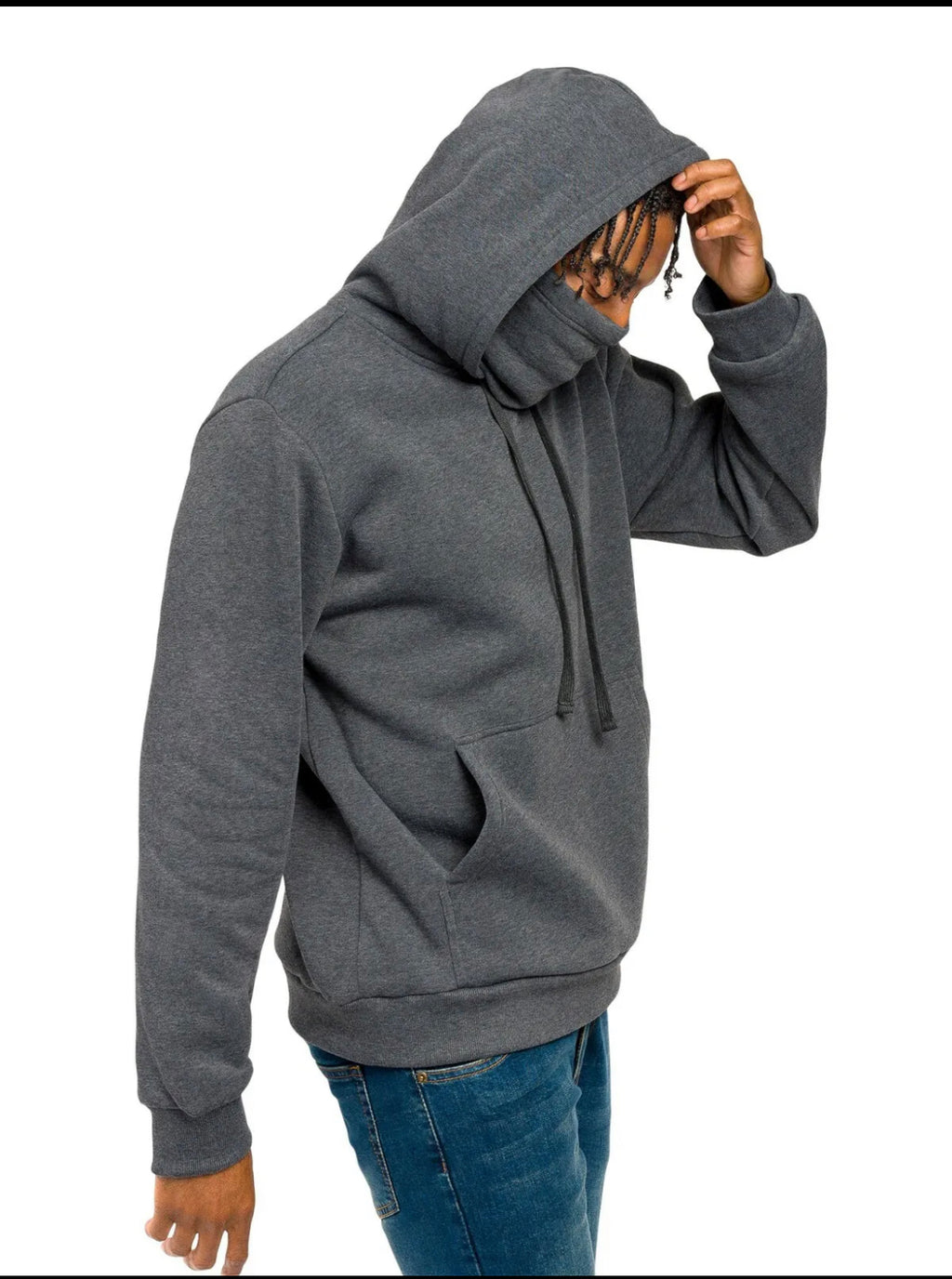Fleece Mask Pullover Hoodie - Closet Space