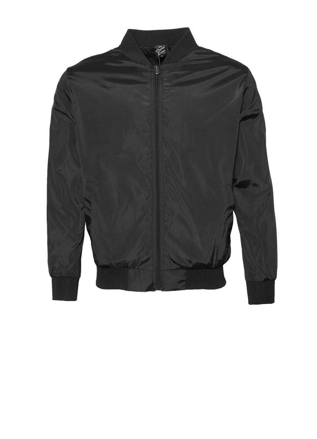 Zip Up Nylon Bomber Jacket - Closet Space