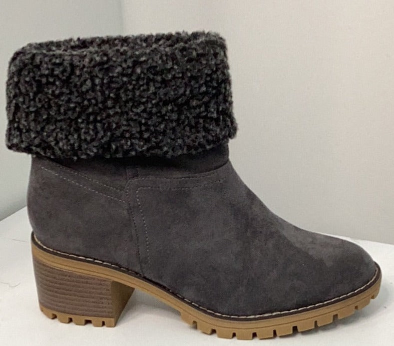 Corkys Cotton Fold Over Ankle Boot - Closet Space