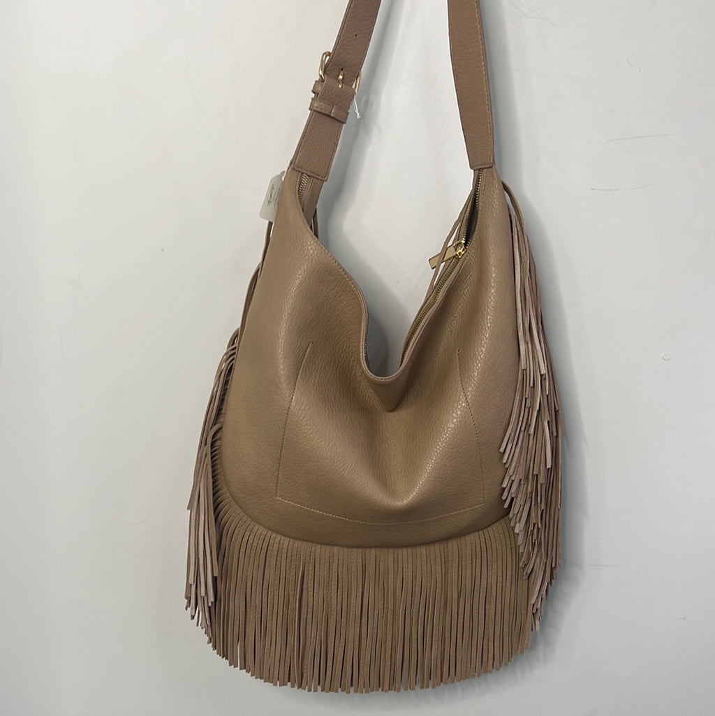 Vegan Leather Boho Fringe Handbag - Closet Space