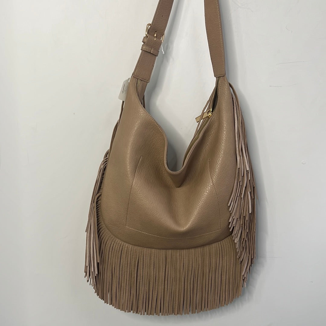 Vegan Leather Boho Fringe Handbag - Closet Space