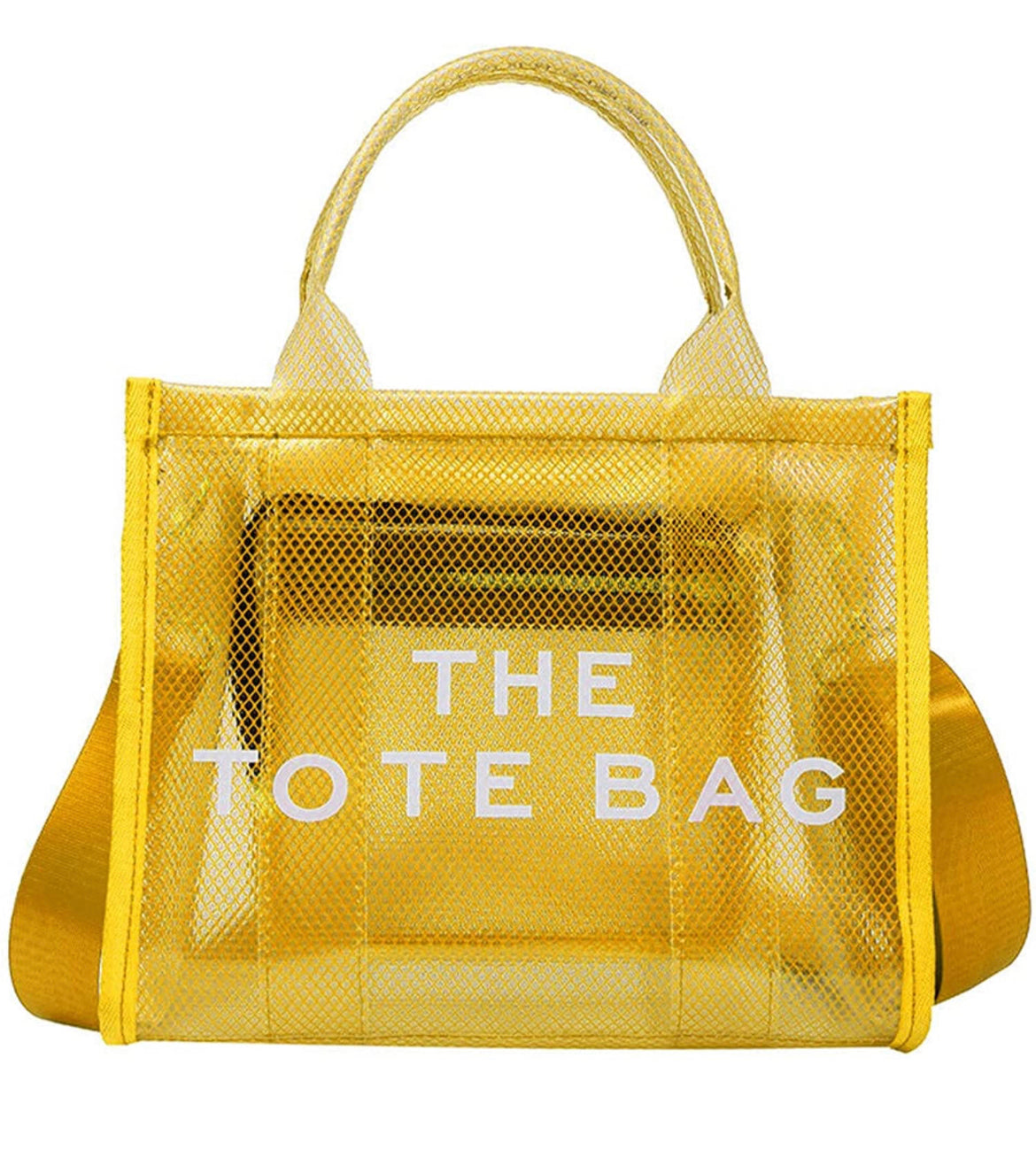 THE TOTE BAG Clear Crossbody PVC Transparent Handbag - Closet Space