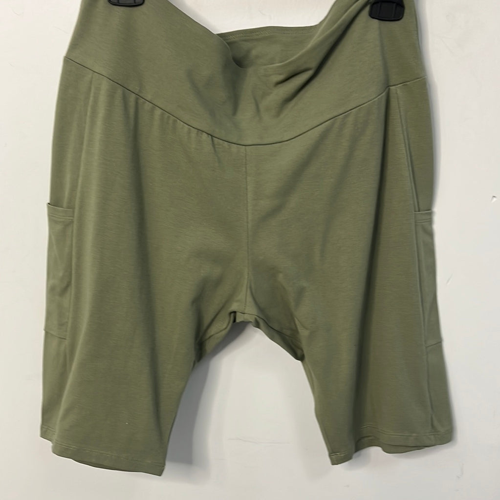 Curvy - Side Pocket Cotton Biker Shorts - Closet Space