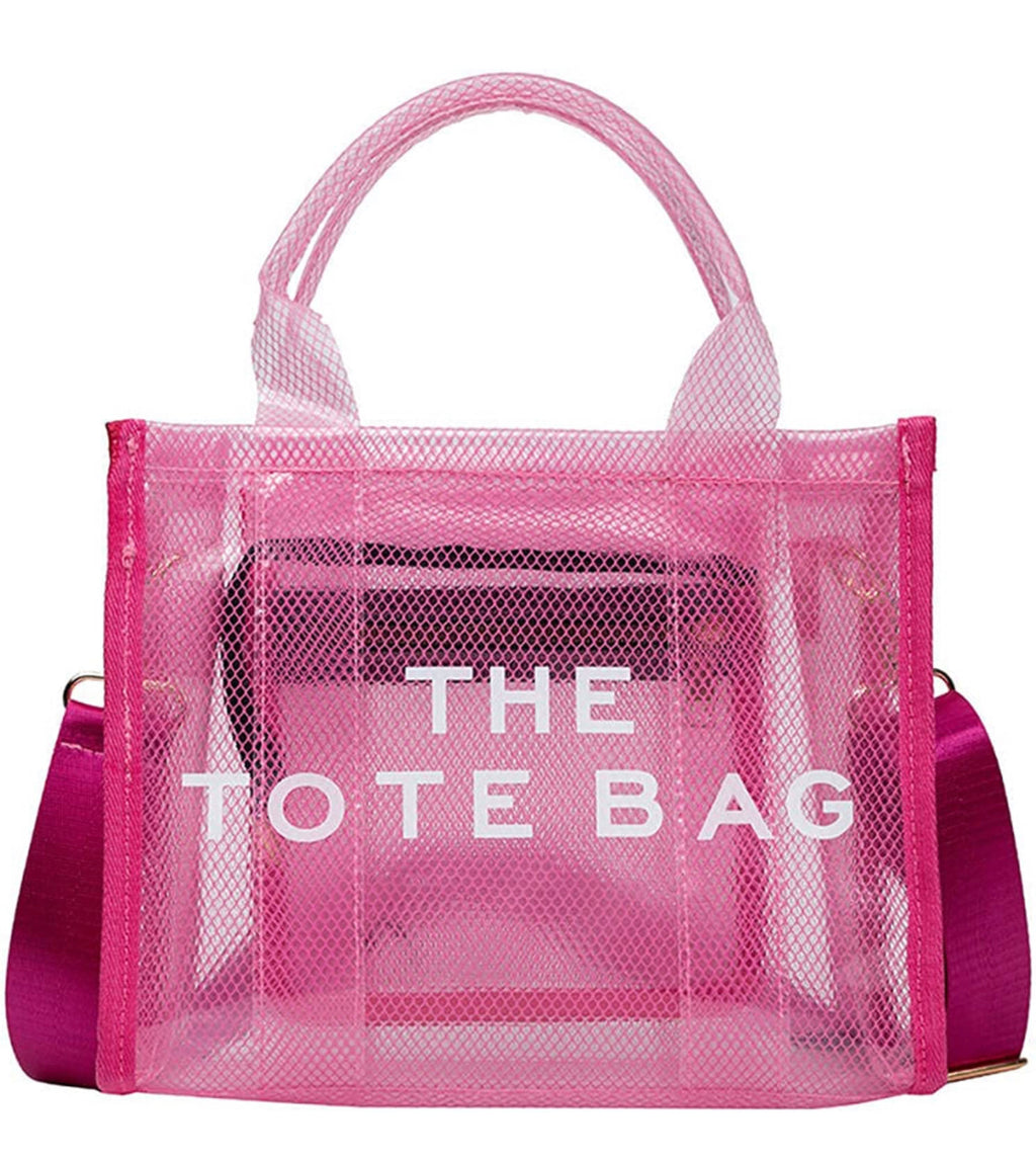 THE TOTE BAG Clear Crossbody PVC Transparent Handbag - Closet Space