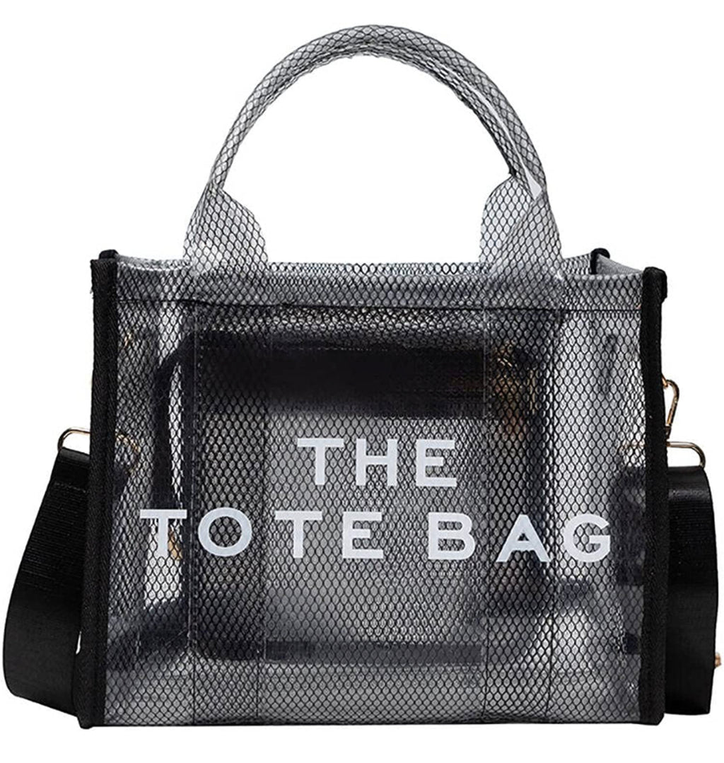 THE TOTE BAG Clear Crossbody PVC Transparent Handbag - Closet Space