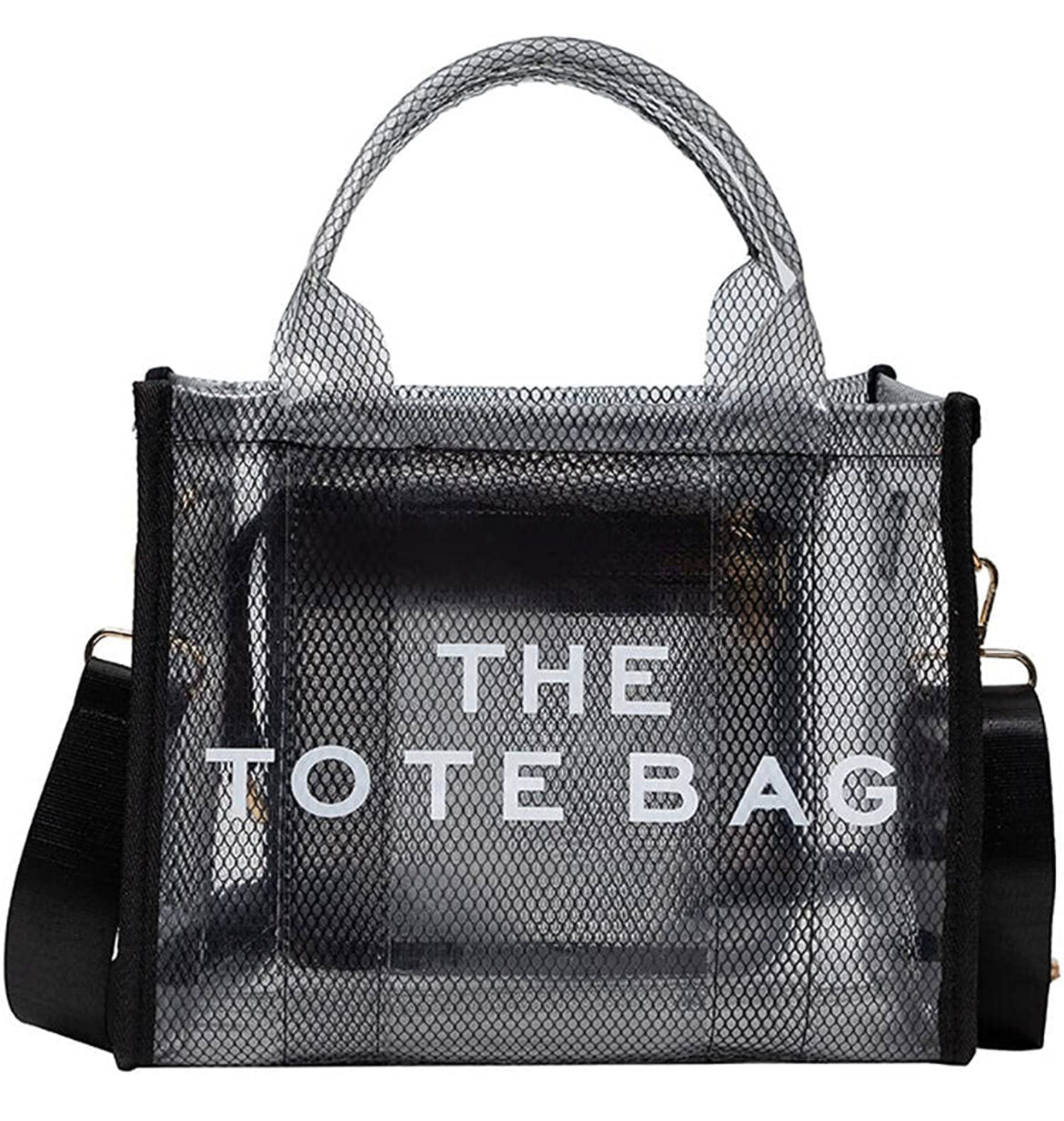 THE TOTE BAG Clear Crossbody PVC Transparent Handbag - Closet Space