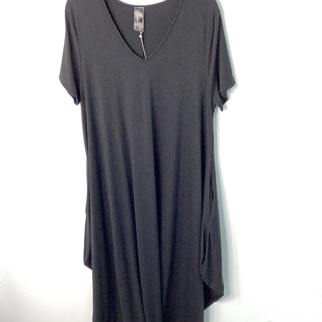 Curvy - V Neck Oversized Kaftan Dress - Closet Space